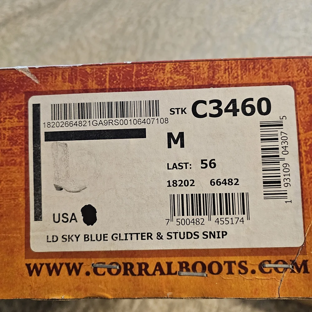 Corral Distressed Turquoise and Brown Ankle Boots - Picture 10 of 11